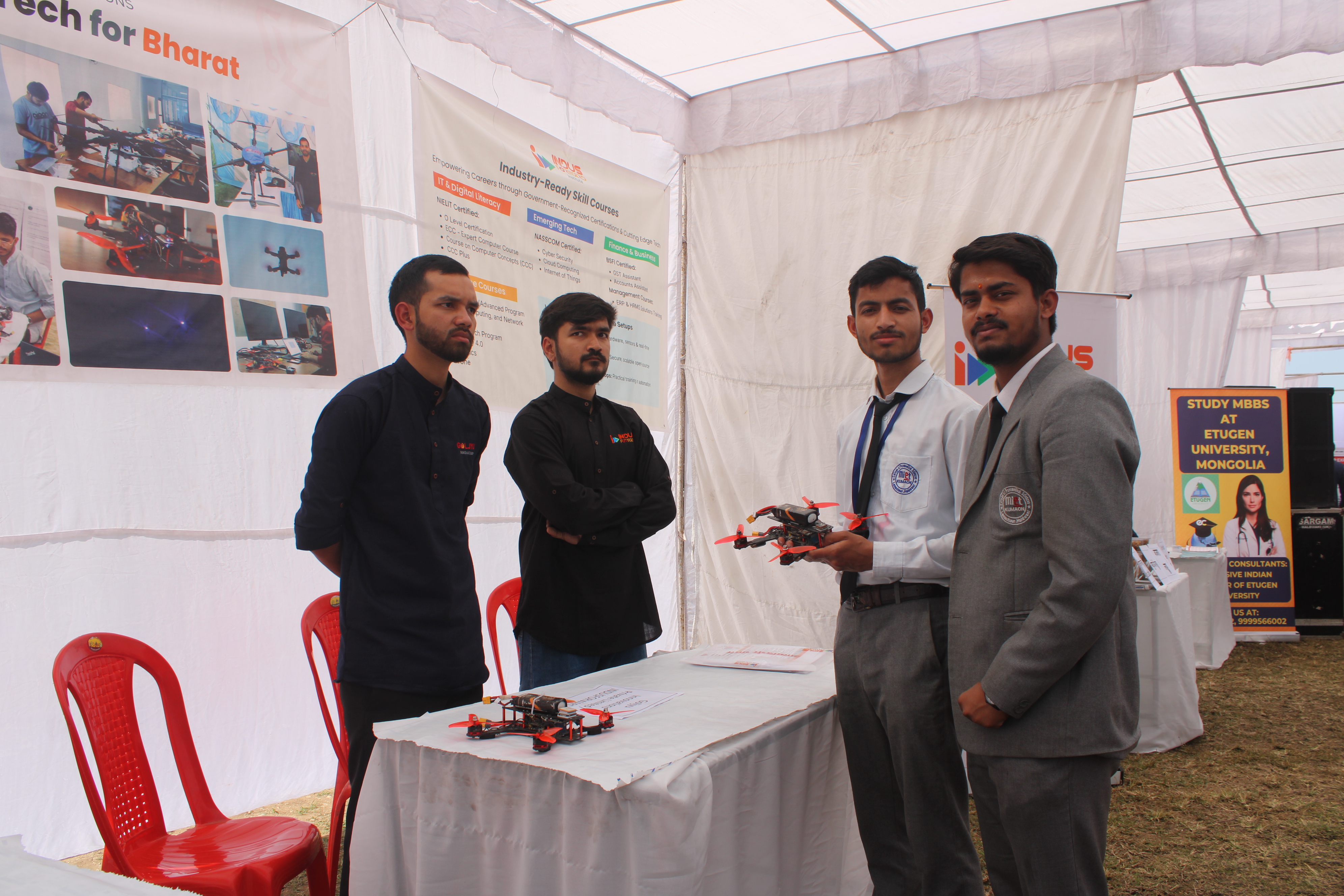 Interactive demo session at MIET Kumaon Expo